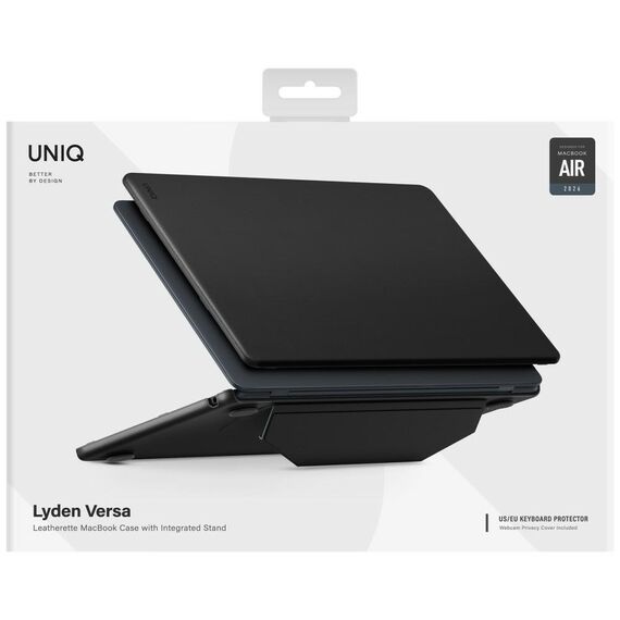 Uniq Lyden Versa Case for MacBook Air 13" 2022 / 2024 / 2025 / 2026 - Black