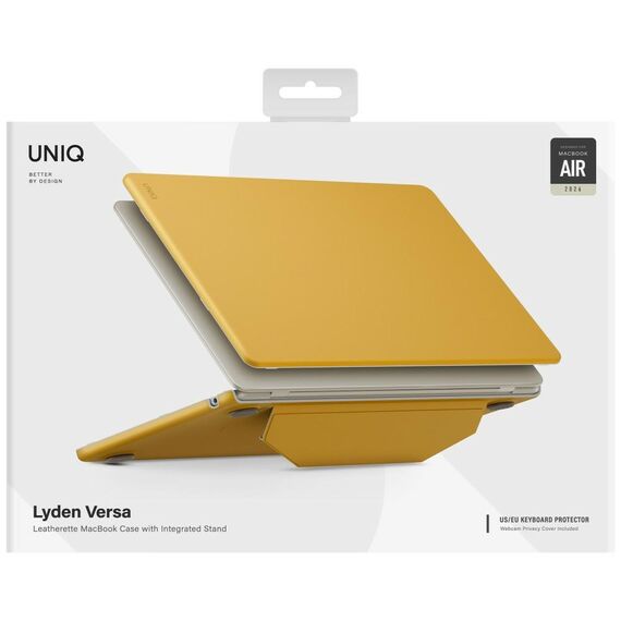 Etui UNIQ Lyden Versa na MacBook Air 13" 2022 / 2024 / 2025 / 2026 - żółte