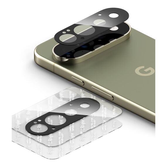 Ringke Tempered Glass Camera Full Cover 2-Pack for Google Pixel 11 Pro - Black
