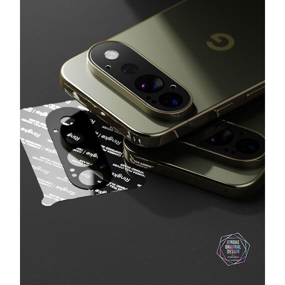 Ringke Tempered Glass Camera Full Cover 2-Pack for Google Pixel 11 Pro - Black