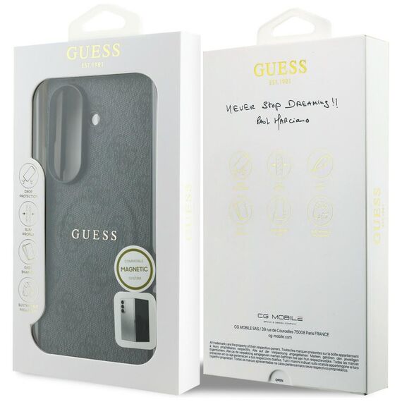 Etui Guess 4G Classic MagSafe na Samsung Galaxy Z Fold 8 Ultra - czarne