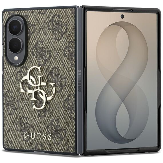 Etui Guess Big 4G Logo na Samsung Galaxy Z Fold 8 - brązowe