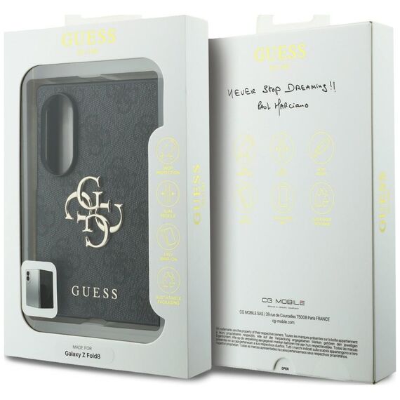 Etui Guess Big 4G Logo na Samsung Galaxy Z Fold 8 - czarne