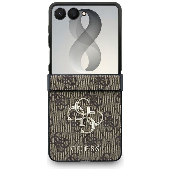 Etui Guess Big 4G Logo na Samsung Galaxy Z Flip 8 - brązowe