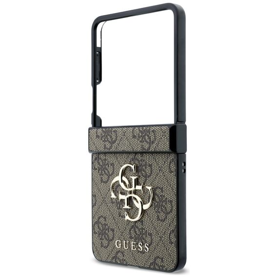 Etui Guess Big 4G Logo na Samsung Galaxy Z Flip 8 - brązowe