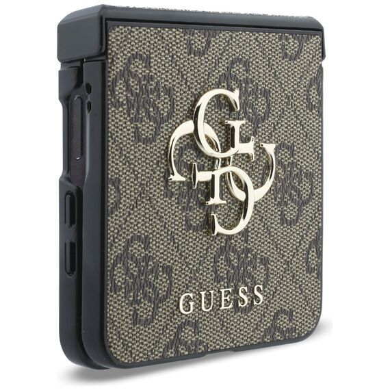 Etui Guess Big 4G Logo na Samsung Galaxy Z Flip 8 - brązowe