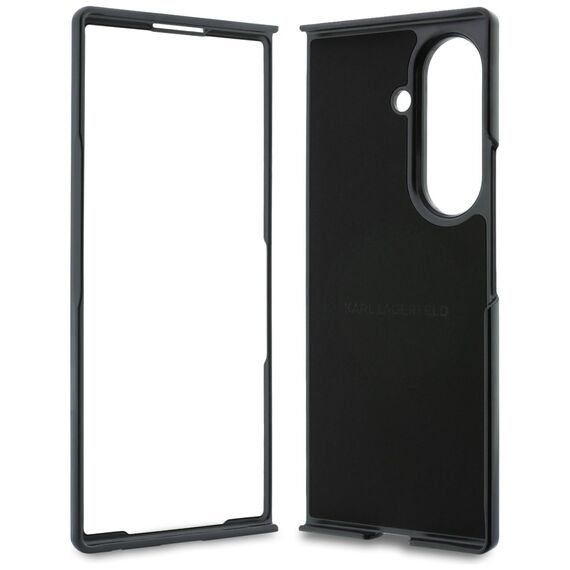 Etui Karl Lagerfeld Karl&Choupette Pins MagSafe na Samsung Galaxy Z Fold 8 Ultra - czarne