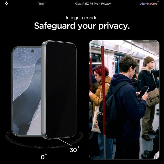 Spigen Glas.tR EZ Fit Pro HD 2-Pack Privacy Tempered Glass for Google Pixel 10/11