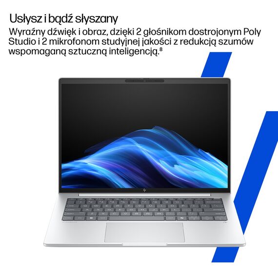 HP EliteBook 8 G1a Ryzen AI 7 PRO 350 14.0"WUXGA IPS 400nits AG 32GB DDR5 5600 SSD1TB Radeon 860M Cam IR 5 Mpx AI 62Wh W11Pro 3Y Onsite