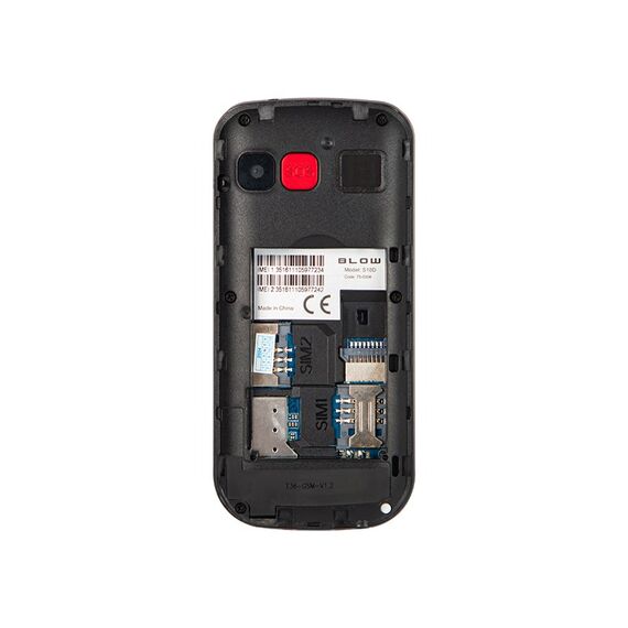 BLOW Black Senior Phone with Stand S18D
