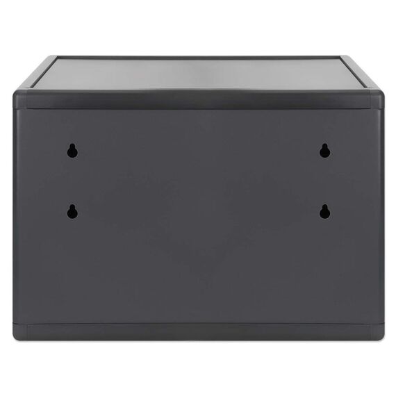 Manhattan Laptop Charging Cabinet Desktop (or trolley) via USB-C 65W 16" 12-bay, Suitable for USB-C laptops (to 16"), iPads, MacBooks, Chromebooks, other USB-C devices, Bays 395x32.5x290mm, USB-C charging cables included,Cart, UK & EU
