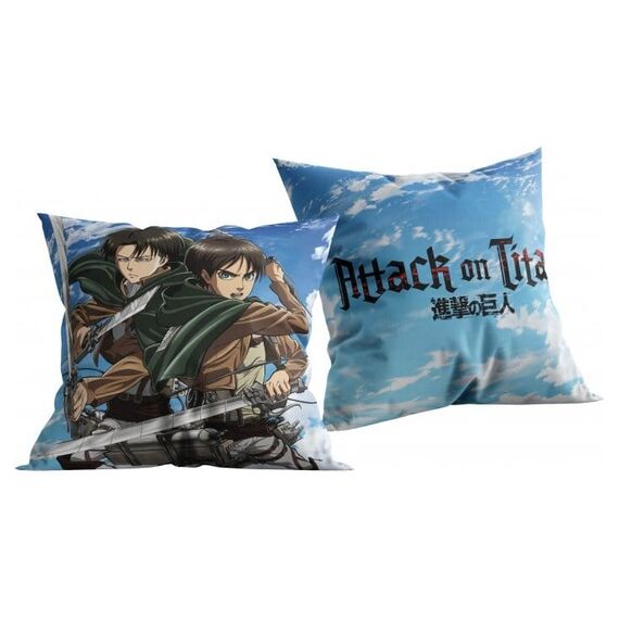 Attack on Titan Pillow Blau 40x40 cm