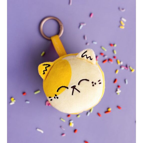 Meowcaron Plush Bag Charm Smile 7 cm