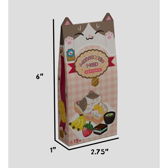 Manecookie Neko Silicone-Keychain S1 13 cm Blind Box Display (8)