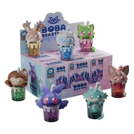 Boba Beasteas Keychain 8 cm Blind Box Display (8)