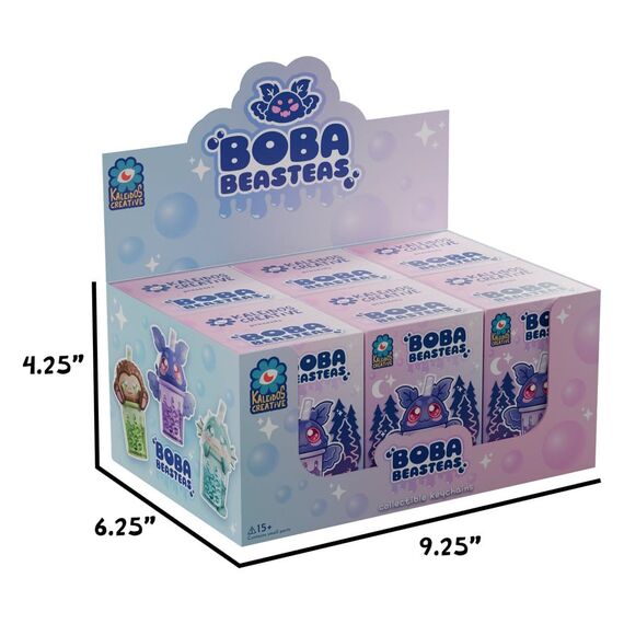Boba Beasteas Keychain 8 cm Blind Box Display (8)