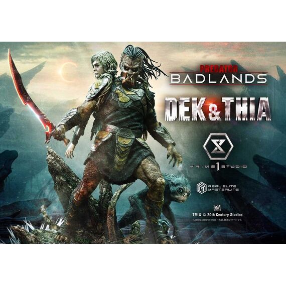 Predator Real Elite Masterline Statue 1/3 Badlands Dek & Thia 87 cm