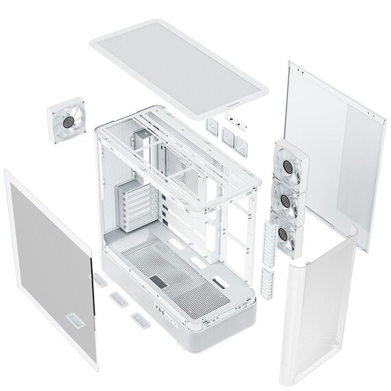 MODECOM Volcano Volcano AQ300 ARGB Midi White