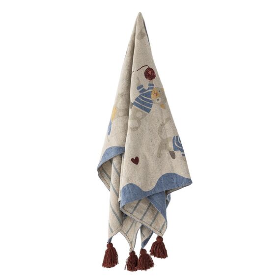 Bloomingville MINI - Mille Throw - Multi - Recycled Cotton /