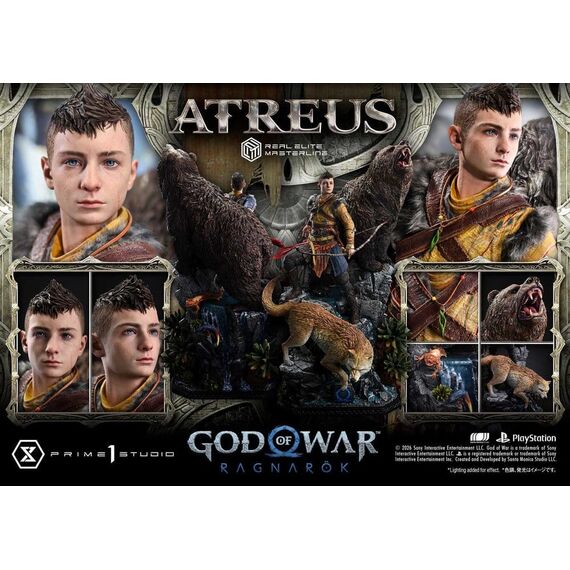 God of War: Ragnarok Real Elite Masterline Statue 1/3 Atreus 96 cm
