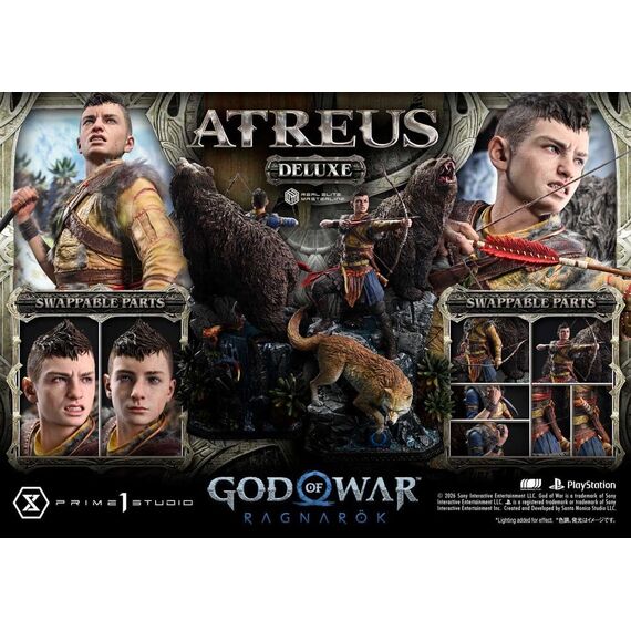 God of War: Ragnarok Real Elite Masterline Statue 1/3 Atreus Deluxe Version 96 cm