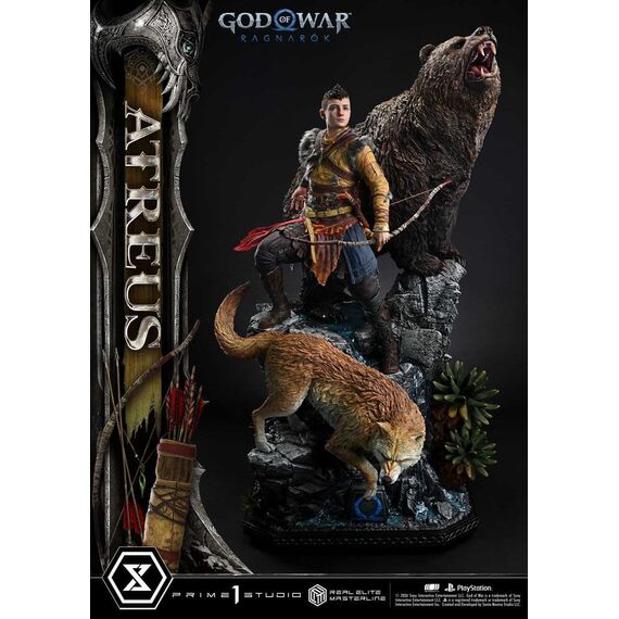 God of War: Ragnarok Real Elite Masterline Statue 1/3 Atreus Deluxe Version 96 cm