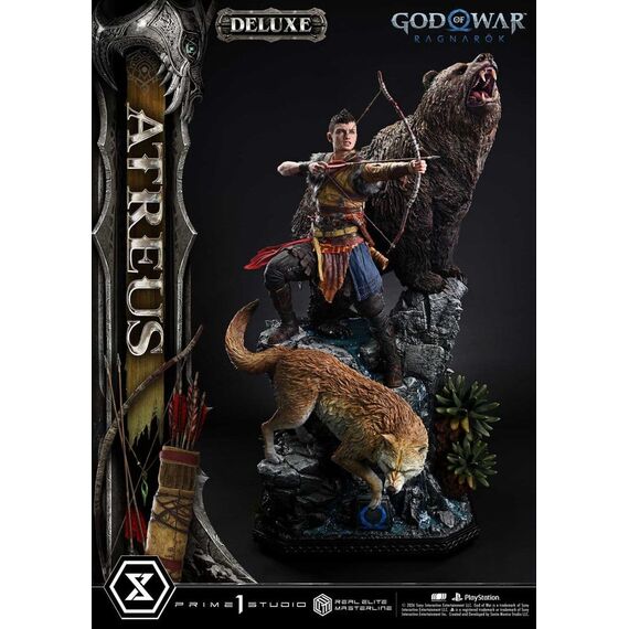 God of War: Ragnarok Real Elite Masterline Statue 1/3 Atreus DX Bonus Version 96 cm