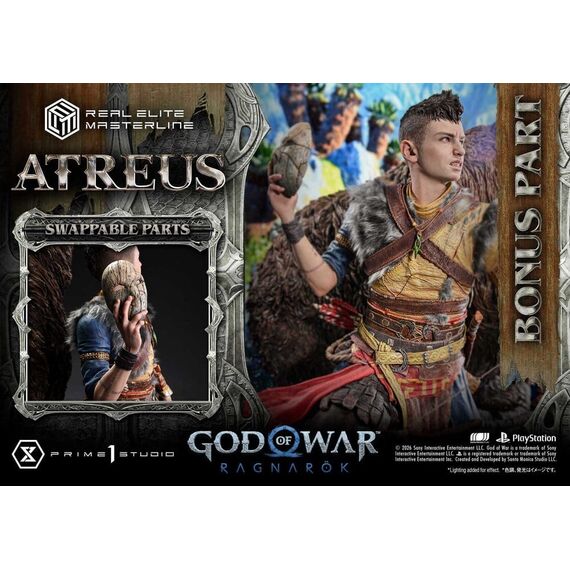 God of War: Ragnarok Real Elite Masterline Statue 1/3 Atreus DX Bonus Version 96 cm