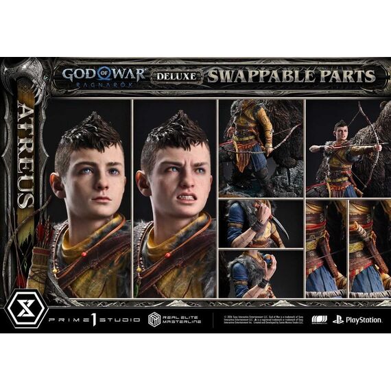 God of War: Ragnarok Real Elite Masterline Statue 1/3 Atreus DX Bonus Version 96 cm