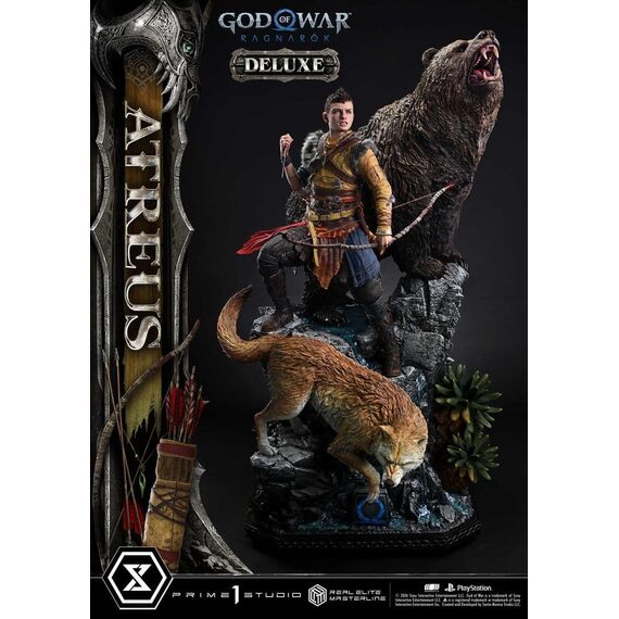God of War: Ragnarok Real Elite Masterline Statue 1/3 Atreus DX Bonus Version 96 cm