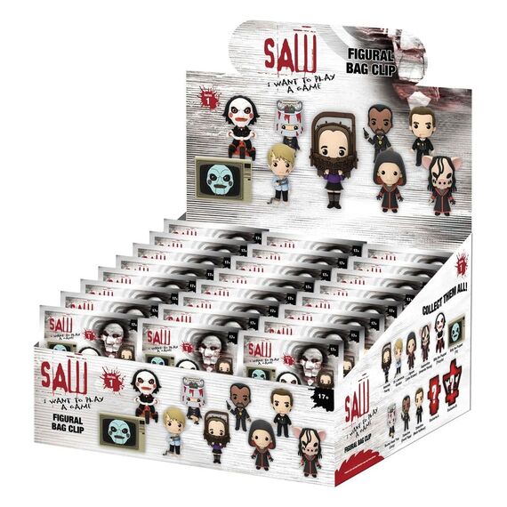 Saw 3D PVC Bag Clips Series 1 Blind Bag Display (24)
