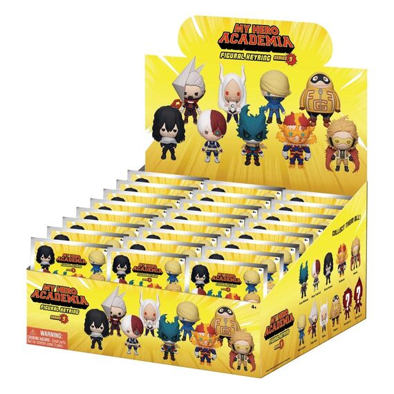 My Hero Academia 3D PVC Bag Clips Series 9 Blind Bag Display (24)