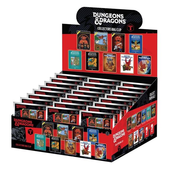 Dungeons & Dragons Classic 3D PVC Bag Clips Series 3 Blind Bag Display (24)