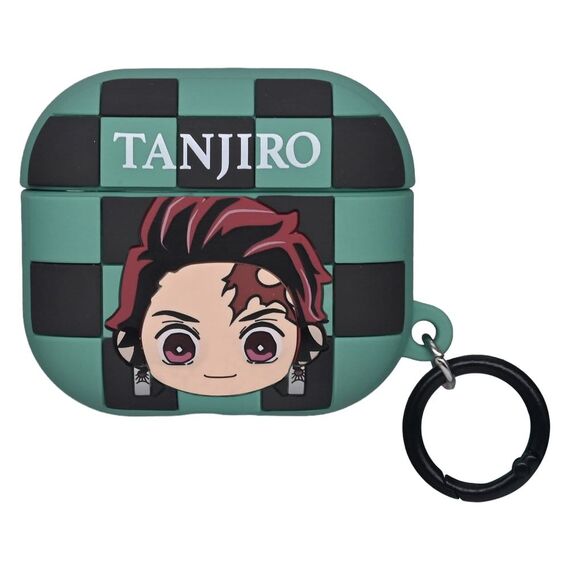 Demon Slayer 3D Foam Airpods Case Bag Clip Tanjiro Display (12)