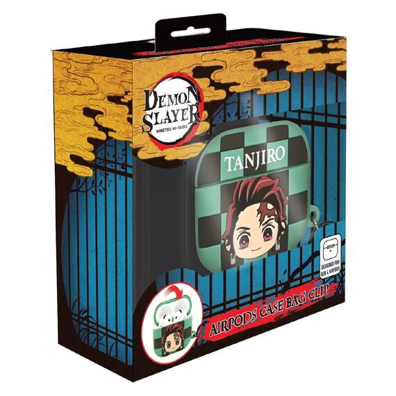 Demon Slayer 3D Foam Airpods Case Bag Clip Tanjiro Display (12)
