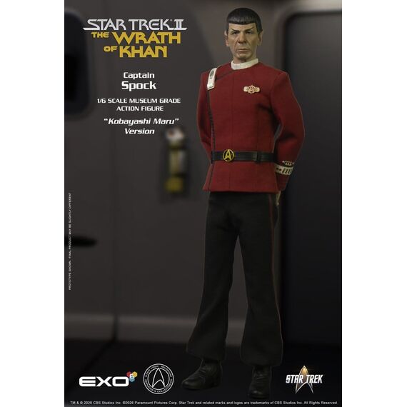 Star Trek: The Wrath of Khan Action Figure 1/6 Captain Spock Kobayashi Maru Version 30 cm