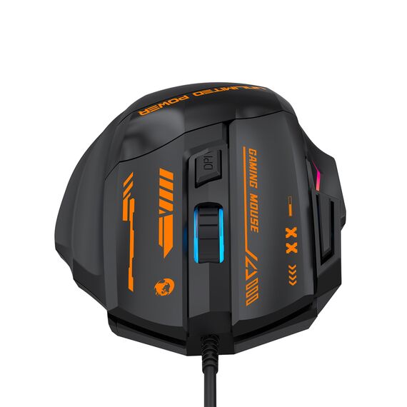 Wozinsky WMGK-1179W Wired Optical Gaming Mouse 7200 DPI with Backlight - Black