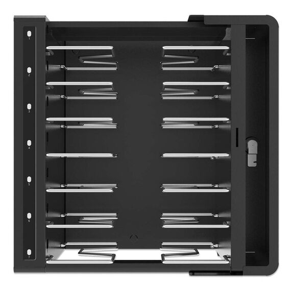 Manhattan Laptop Charging Cabinet Desktop via USB-C 16" 7-bay via USB-C 65W, Suitable for USB-C laptops (to 16"), iPads, MacBooks, Chromebooks, other USB-C devices, Bays 402x290x50mm, USB-C charging cables included,Cart, UK & EU