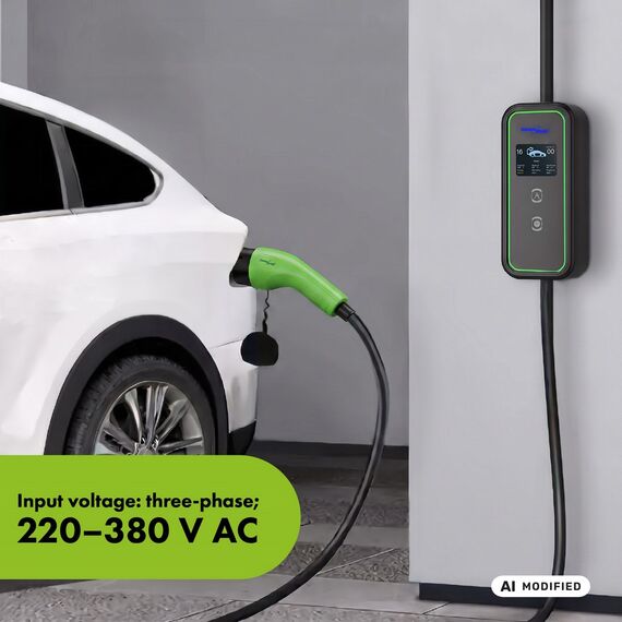 GreenBlue EV/PHEV Charger, portable, Type 2, cable length 6.8 m, IP65, 11 kW, 220–380 V AC 50/60 Hz, 16 A, 3-phase, GB1100
