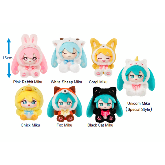 HATSUNE MIKU - Forest Cute - Blind Box Vinyl Plush (6pcs) 15cm