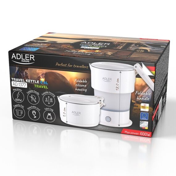 Silicone kettle ADLER AD 1377w White