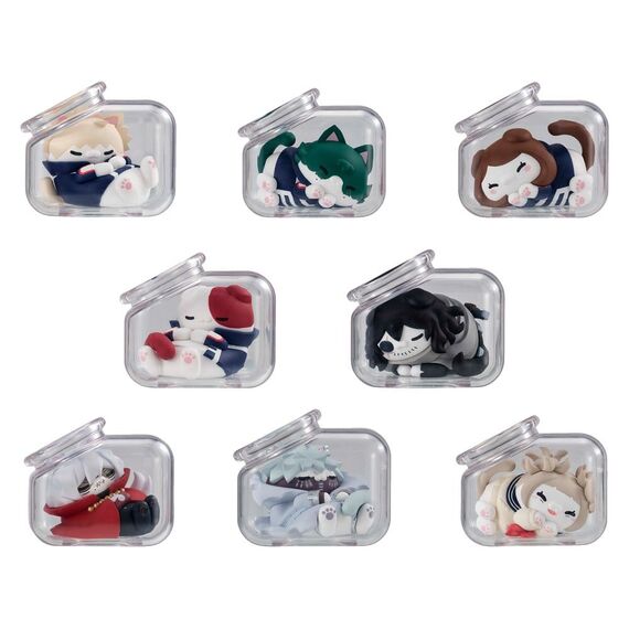 My Hero Academia Mega Cat Project Mini Figures Good Night Heroaca Cats 6 cm Blind Box Display (8)