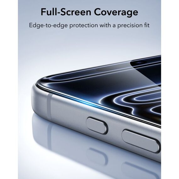 ESR UltraFit Classic 2-Pack Tempered Glass for iPhone 18 Pro Max / 17 Pro Max - Black