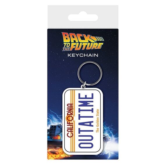 BACK TO THE FUTURE - License Plate - Rubber Keychain