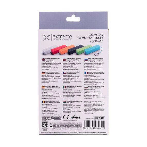 Esperanza Quark 2000 mAh Black