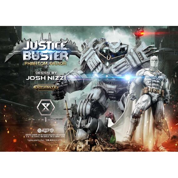 DC Comics Ultimate Museum Masterline Statue Justice Buster: Phantom Armor (Design By Josh Nizzi) Ultimate Bonus Version 88 cm