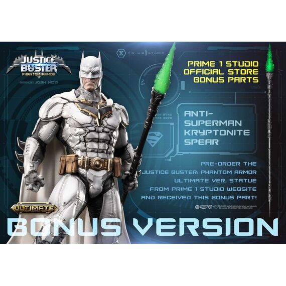 DC Comics Ultimate Museum Masterline Statue Justice Buster: Phantom Armor (Design By Josh Nizzi) Ultimate Bonus Version 88 cm