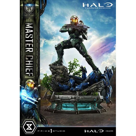 Halo Ultimate Premium Masterline Series Statue 1/4 Campaign Evolved Master Chief Bonus Version 78 cm