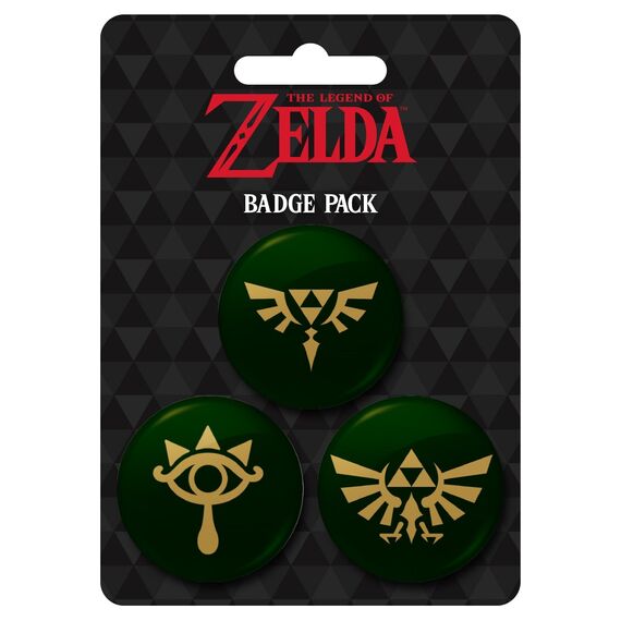 THE LEGEND OF ZELDA - Triforce  - Pack 3 Badges