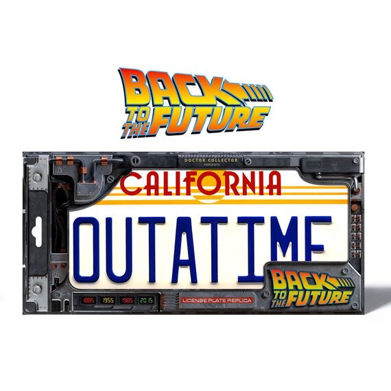Back To The Future Replica 1/1 ´Outatime´ DeLorean License Plate
